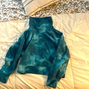 Teal Kids Cropped Sweatshirt